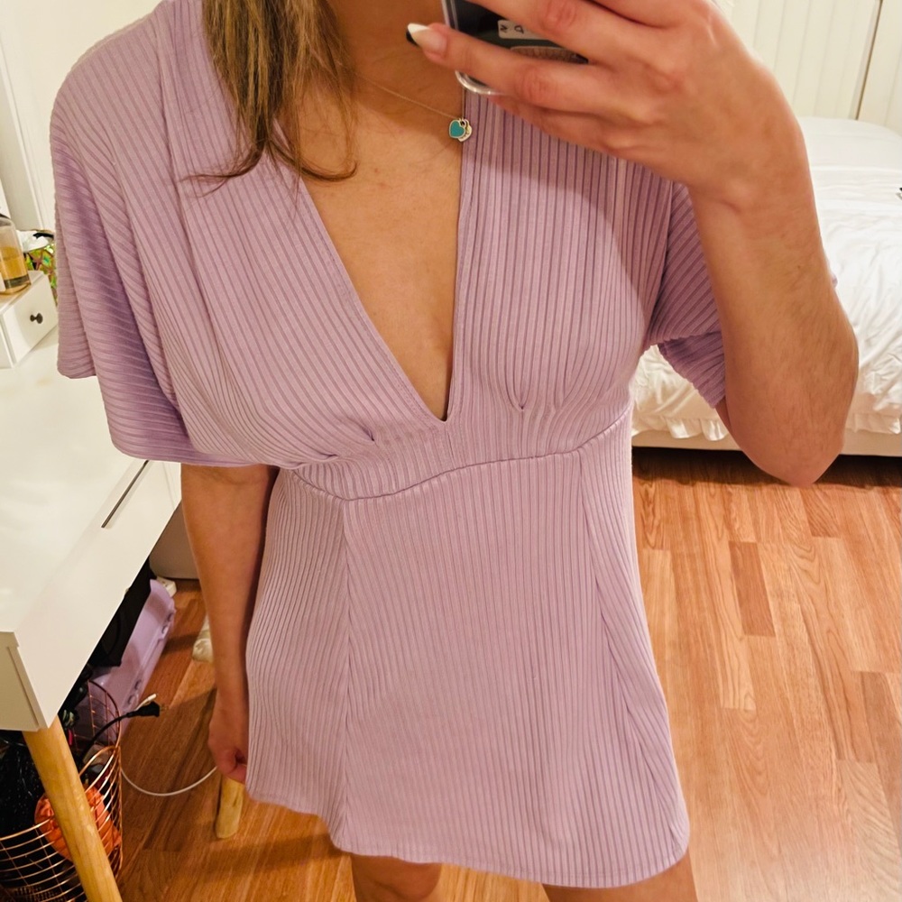 UO Ribbed Knit Mini Dress